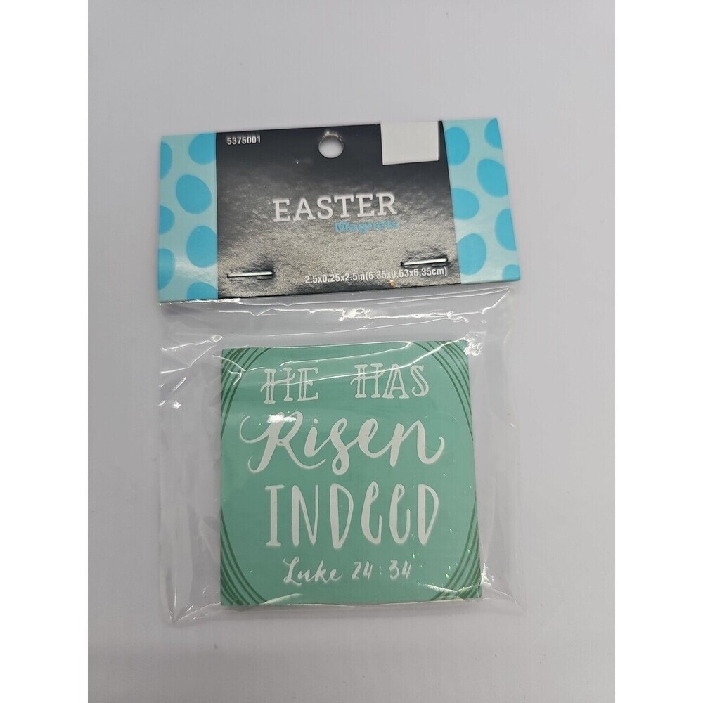 He has risen Indeed Luke 24:34 2.5x 0.25 x‎ 2.5 Inches Square Magnet